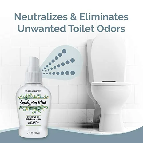 SMELLS BEGONE Bathroom & Toilet Spray — Eucalyptus Mint, 4 oz — view 2