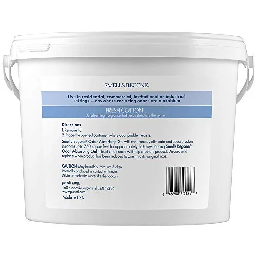 SMELLS BEGONE Gallon Odor Absorber Gel — Fresh Cotton — view 3