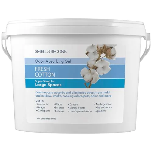 SMELLS BEGONE Gallon Odor Absorber Gel — Fresh Cotton
