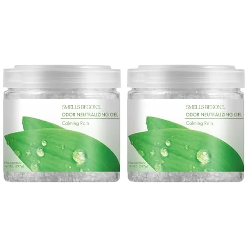 SMELLS BEGONE Odor Gel Crystals — Calming Rain, 2-Pack