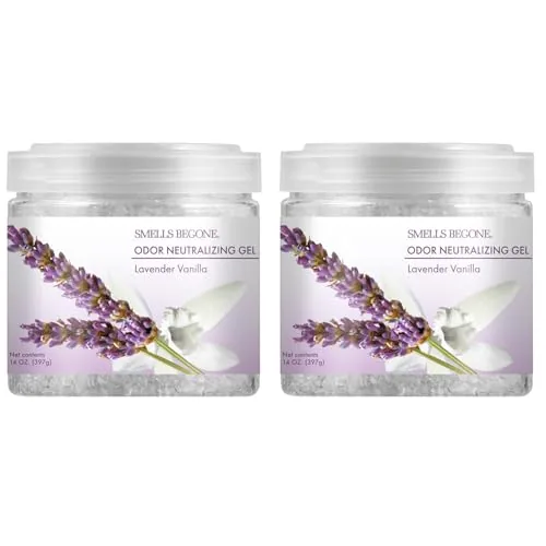 SMELLS BEGONE Odor Gel Crystals — Lavender Vanilla, 2-Pack