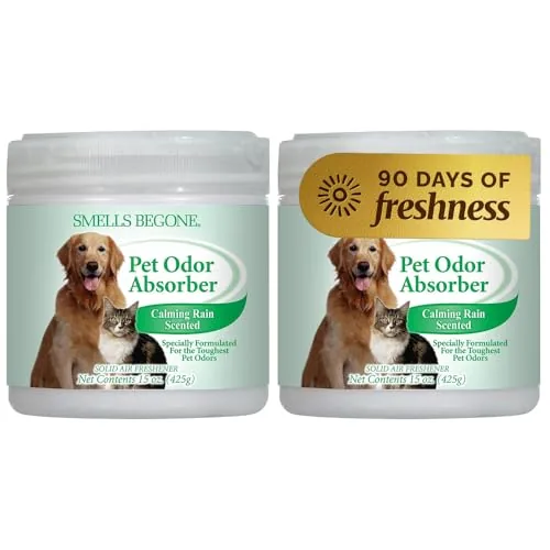 SMELLS BEGONE Pet Odor Absorber — Calming Rain, 2-Pack