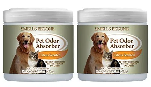 SMELLS BEGONE Pet Odor Absorber — Citrus, 2-Pack